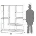 thumbnail image 2 of Ktaxon Wardrobe Armoire Portable Closet ,Clothes Storage Rack 8 Shelves, Black, 2 of 6