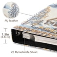 thumbnail image 3 of FORMRS 3 Ring Photo Album 4"x6" Self Adhesive Large Capacity PU Leather Cover, Blue Snowy Mountain, 3 of 8