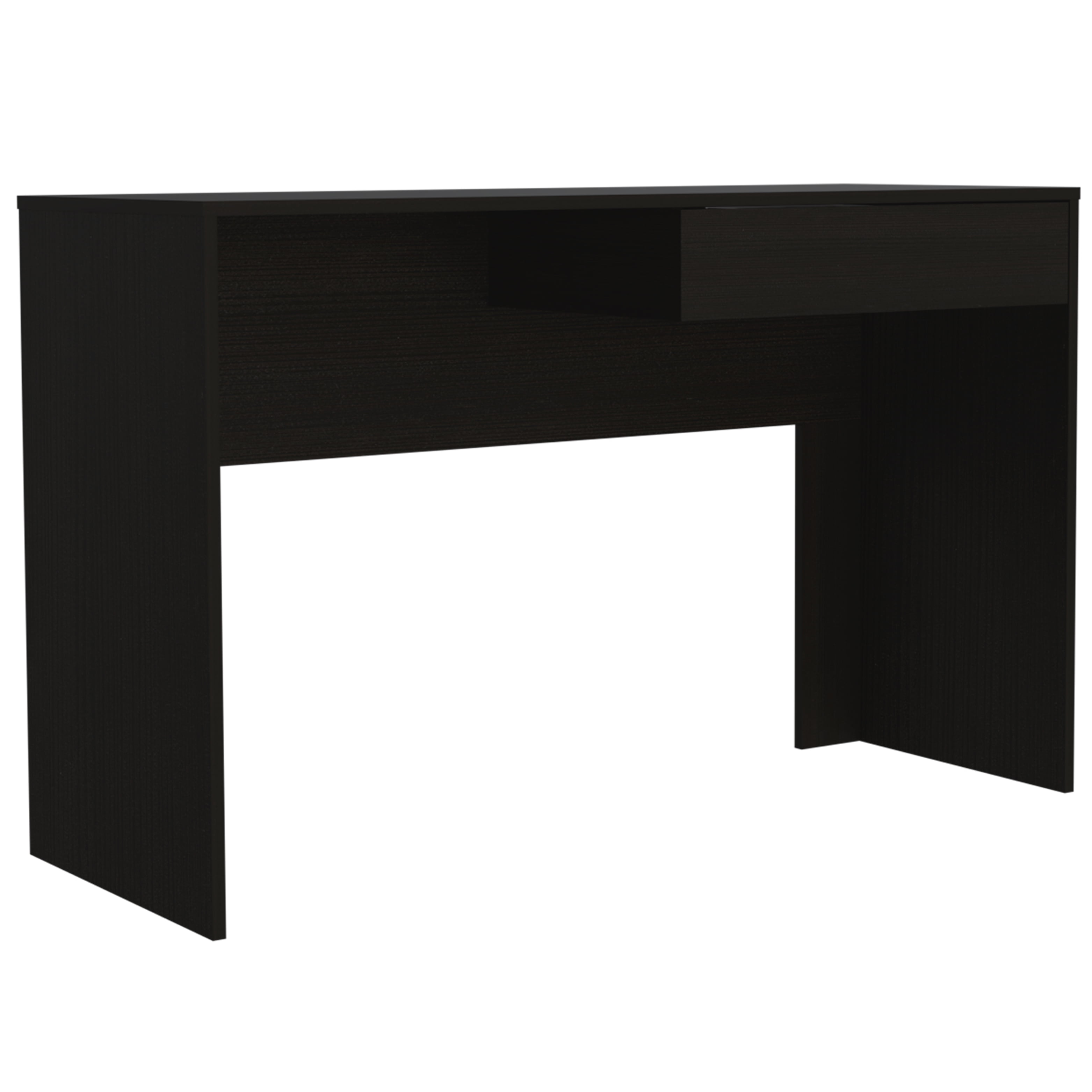 Astoutdoor Acre Writing Computer Desk with One Drawer, Black