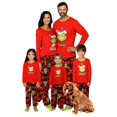 thumbnail image 1 of Conjunto de pijama familiar Dr. Seuss, disfraz de Grinch, ropa de dormir con estampado divertido, 1 of 1