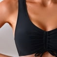 thumbnail image 6 of TTUHYWXI Women's Bikini Tops Wireless Backless Vest Mode Drawstring Swim Top for Summer Beach Swim Bra Tops (Black, XL), 6 of 7