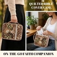 thumbnail image 2 of FOR U DESIGNS Deer Sunflower Brown Pattern Bible Cover for Women Men Large Capacity Bible Holder Case Reusable Tote Bag Carrying Organizer Bag for Pilgrimages/Daily Use, 2 of 7