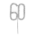 thumbnail image 1 of Rhinstone Decor Cake Topper for 60th Wedding Anniversary/Birthday Party, 1 of 3