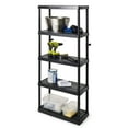 thumbnail image 6 of Gracious Living 5-Shelf Fixed-Height Medium-Duty Shelving Storage, Black, 6 of 10