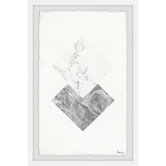 Parvez Taj "Diamond Marble" Framed Painting Print