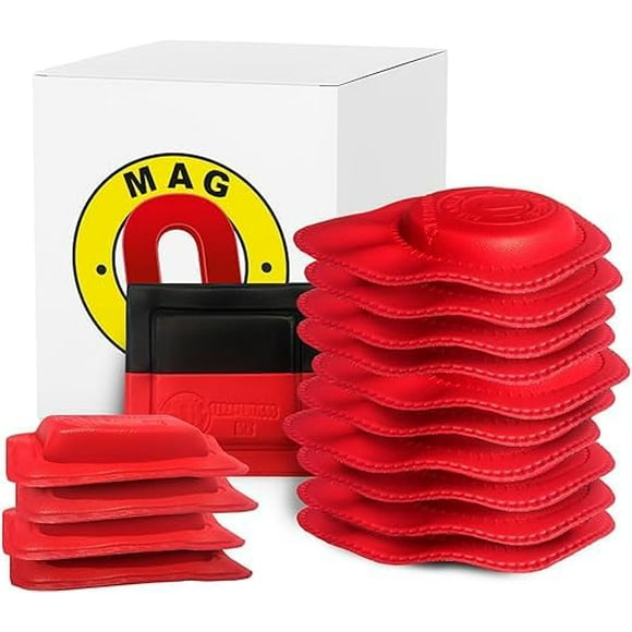 MAG® 15âPack Ferrite Biomagnet Kit â 3500â4000â¯Gauss Round, Rectangular & Duo â Dr.â¯Goiz Therapy â VinylâCoated with Clear Polarity