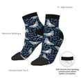 thumbnail image 6 of Pofeuu Glowing Butterfly Print 30cm Socks, Adult Running Hiking Socks for Youth and Adult, 6 of 7