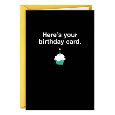 Hallmark Shoebox Funny Birthday Card (Here's Your Card)