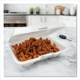 thumbnail image 5 of Dart Foam Hinged Lid Containers, 1-Compartment, 6.4 x 9.3 x 2.9, White, 100/Pack, 2 Packs/Carton, 5 of 8