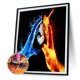 thumbnail image 2 of Cuadros Decorativos 5D Diamante Pintura Llama Manos Completo Taladro Redondo Pared Rhinestone DIY Artesanía Likrtyny embutido en tela, 2 of 9