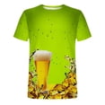 thumbnail image 5 of Cameland Nouveau T-Shirt pour Homme à la Mode 3D Imprimé Bière Non Positionné Manches Courtes Col Rond T-Shirt Haut de Sport Décontracté Blouses, 5 of 5