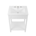 thumbnail image 3 of Modway Altura 24" MDF Ceramic and Particleboard Bathroom Vanity in White, 3 of 8