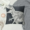 thumbnail image 2 of Nawypu  Green Cartoon Dinosaur Dino T-Rex Throw Pillow Covers,Dinosaur Throw Pillow Covers,Home Boys Room Kids Room Playroom Nursery Decor,Dinosaur Lover Gifts for Boys Kids, 2 of 5