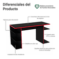 thumbnail image 4 of Escritorio Gamer Para Pc Y Consola Rojo Madesa Madesa Gamer, 4 of 11