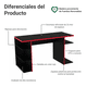 thumbnail image 4 of Escritorio Gamer Para Pc Y Consola Rojo Madesa Madesa Gamer, 4 of 11