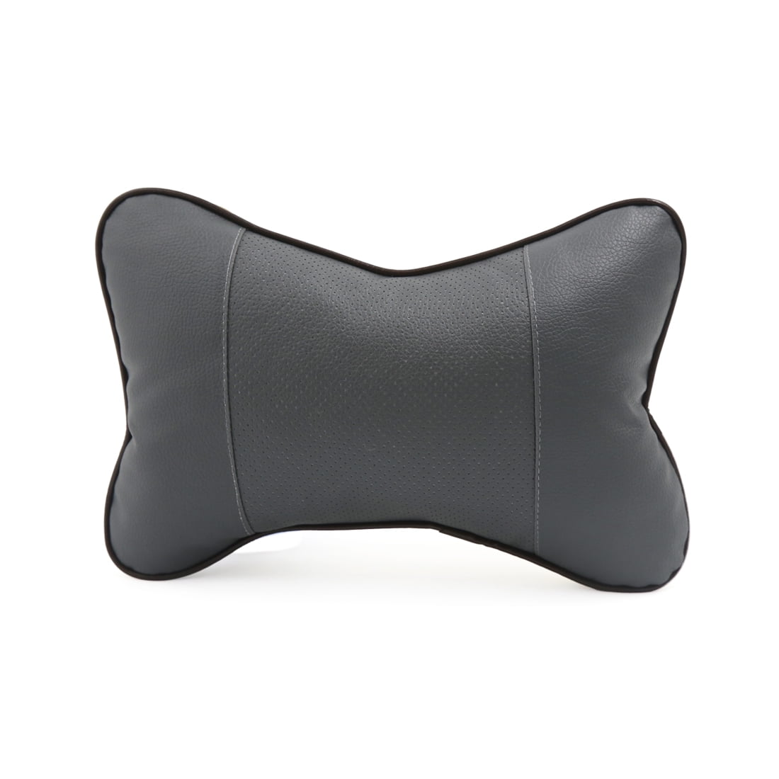 Gray Bone Shaped Car Seat Headrest Pillow Head Neck Rest Support