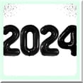 thumbnail image 2 of Giant Black 2024 Graduation Balloons for Class of 2024 Celebrations, 42 Inch Number Balloons Perfect for Festive Decorations and Memorable Graduation Events, 2 of 5