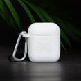 thumbnail image 2 of Mississippi State Bulldogs Engraved Silicone Case Cover Compatible with Apple AirPods Gen 1 & 2 (White) by Affinity Bands, 2 of 4