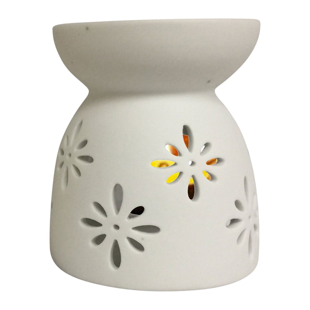 Creative Motion 22296 White Ceramic Aromatherapy Diffuser Product Size