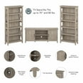 thumbnail image 6 of Bush Furniture Key West TV Stand for 70 Inch TV with Bookcases by  Washed Gray Chrome Finish, 6 of 7