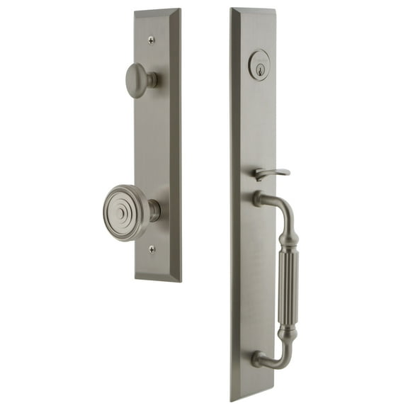 Grandeur Favfgrsol_Eset_234 Fifth Avenue Solid Brass Rose Keyed Entry Single Cylinder Full