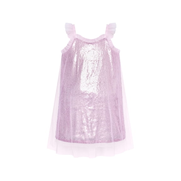 Sunny Fashion Girl Dress Sparkling Sequin Tulle Party Dress 5 Years
