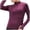 Wine, variant on HXWCHs Women's Slim Fit Long Sleeve Yoga Tee for Running Fitness Athletic Activewear top XS Black