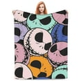 thumbnail image 7 of The Nightmare Before Christmas Print Flannel Blanket, Ultra Soft Microfiber 40" x 30" for Sofa Bed Office Travel, Perfect for All Seasons, 7 of 7