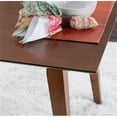 thumbnail image 6 of Pemberly Row Mid-Century Wood Dining Table with Tapered Legs in Brown Stain, 6 of 12