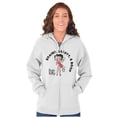 thumbnail image 5 of Brains Beauty & Betty Boop Cartoon Zip Hoodie Sweatshirt Women Brisco Brands M, 5 of 6