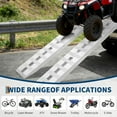 thumbnail image 3 of 2-Pack 60 In Aluminum Loading Ramps 6000LBS Heavy Duty ATV UTV Motorcycle Ramp with Hook for Truck Tractor Lawn Mower Use, 3 of 5