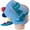 Light Blue, variant on Loonyx Toddler Unisex Knit Dinosaur Cuffed Beanie with 3D Spikes and Faux Fur Lining, Dark Blue, Ages 1-3 Years