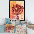 thumbnail image 3 of Designart 'Ancient Red Fresh Flowers Bouquet' Traditional Framed Art Print, 3 of 4