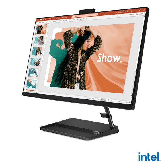 Pre-Owned LENOVO F0GJ00GXUS IdeaCentre AIO 3 27IAP7 27" FHD Touchscreen i5-12450H 2GHz Intel UHD Graphics 8GB RAM 512GB SSD Win 11 Home Black