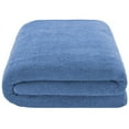 thumbnail image 5 of American Soft Linen Luxury 40x80 Oversized Bath Sheet, 100% Cotton XL Turkish Bath Sheet Towel, Electric Blue, 5 of 9
