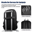 thumbnail image 4 of Mochila Laptop Hombre,impermeable Y Resistente Al Desgaste Con Cargador USB Negro Malubero Mochila Escolar Impermeable, 4 of 4