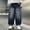 w93# Blue92, variant on Wuxian Boys Cargo Pants Baggy Jeans Fashion Washed Vintage Multi Pockets Elastic Waist Casual Wide Leg Distressed Denim Trousers Straight Loose Fit Relaxed Dailywear Trendy Streetwear,Grey,4-5 Years