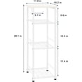 thumbnail image 2 of Bathroom Storage Shelf Freestanding 4 Tier Small Shelving Unit Organizer, White, 2 of 7