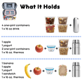 thumbnail image 5 of J World Boys and Girls Corey Insulated Kids Lunch Bag for School, Kiddo, 5 of 7