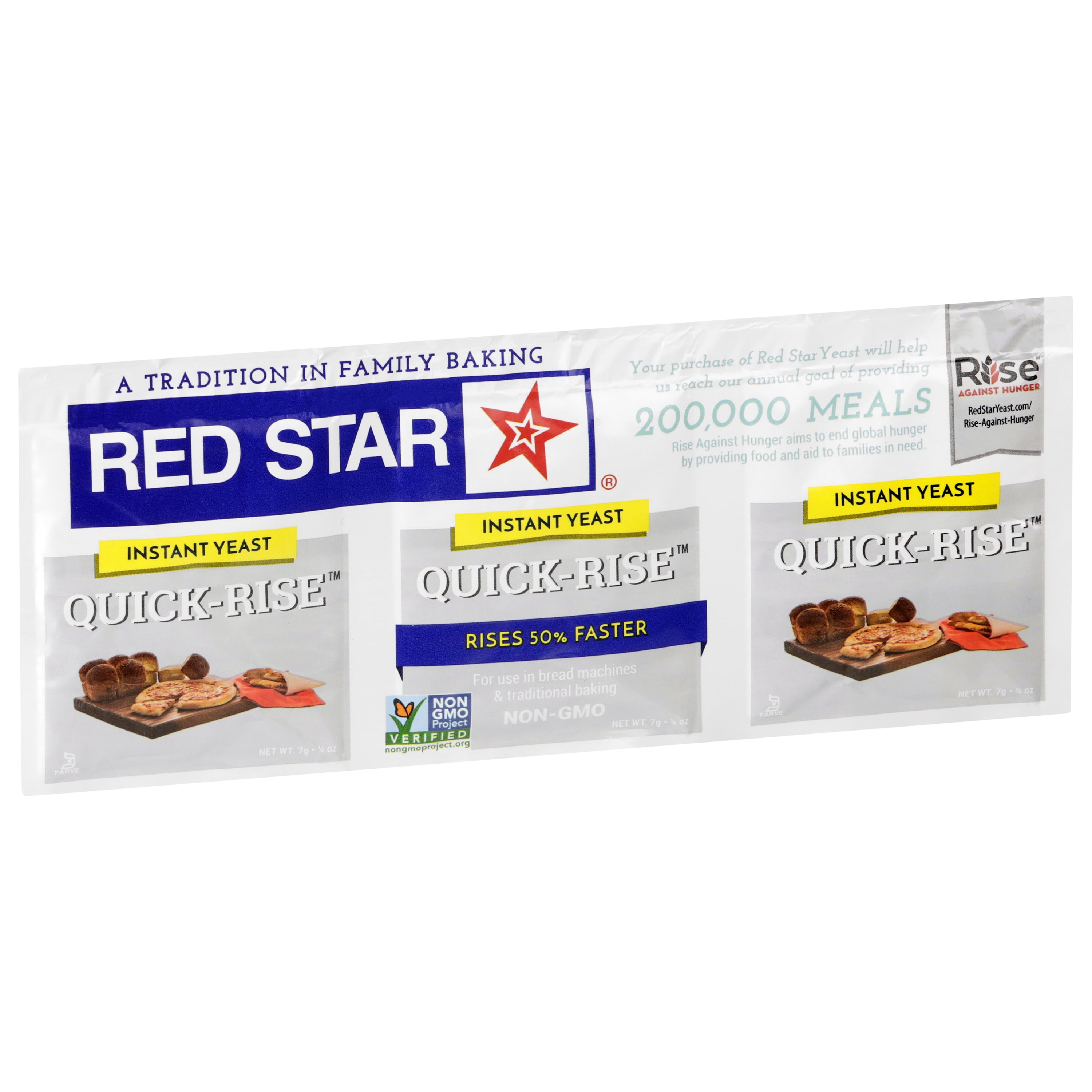 (6 pack) Red Star Platinum Yeast, 0.75-Ounces, 3-Pack Strip (Instant Yeasts)