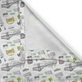 thumbnail image 6 of Ambesonne USA Grommet Curtain, Liberty Manhattan, 50" x 63", Yellow Grey White, 6 of 6