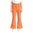 thumbnail image 2 of CPNG Girls Flare Sweatpants Solid Color Elastic High Waist Wide Leg Bell Bottoms Sweat Pants Loose Casual Baggy Flare Pants, 2 of 5