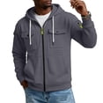 thumbnail image 7 of Rvwovn Men's Zip Up Hooded Jacket Utility Multi-Pocket Casual Fall Winter Outerwear Sizes S-3X, 7 of 7