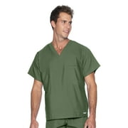 Landau Unisex Essentials Classic Relaxed Fit Breathable Fade Resistant 1 Pocket Pull Over Shirt Scrub, Style 7502