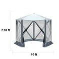 thumbnail image 4 of IVV Pop up Gazebo Tents - 10x10 FT Portable Pentagon Canopy Tent for Camping, Outdoor Patio Screen Tent Houses with Mesh Sidewalls and Carry Bag, Gray, 4 of 9