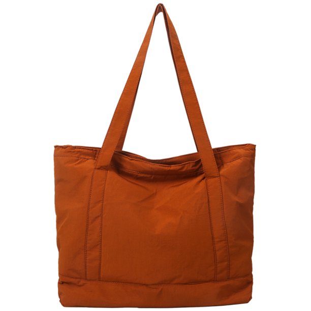 Bolso Mujer Gran Capacidad Bolso Plegable Retro Señoras Niñas Asa Superior Marrón