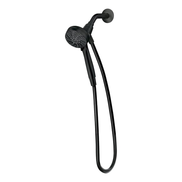 Cabezal de ducha Moen Engage Magnetix negro mate de 8,9 cm, seis funciones