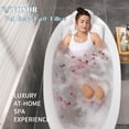 thumbnail image 2 of Almohada de baño para todo el cuerpo VOXOR para bañera con bolsa de lavandería blanca, 2 of 6