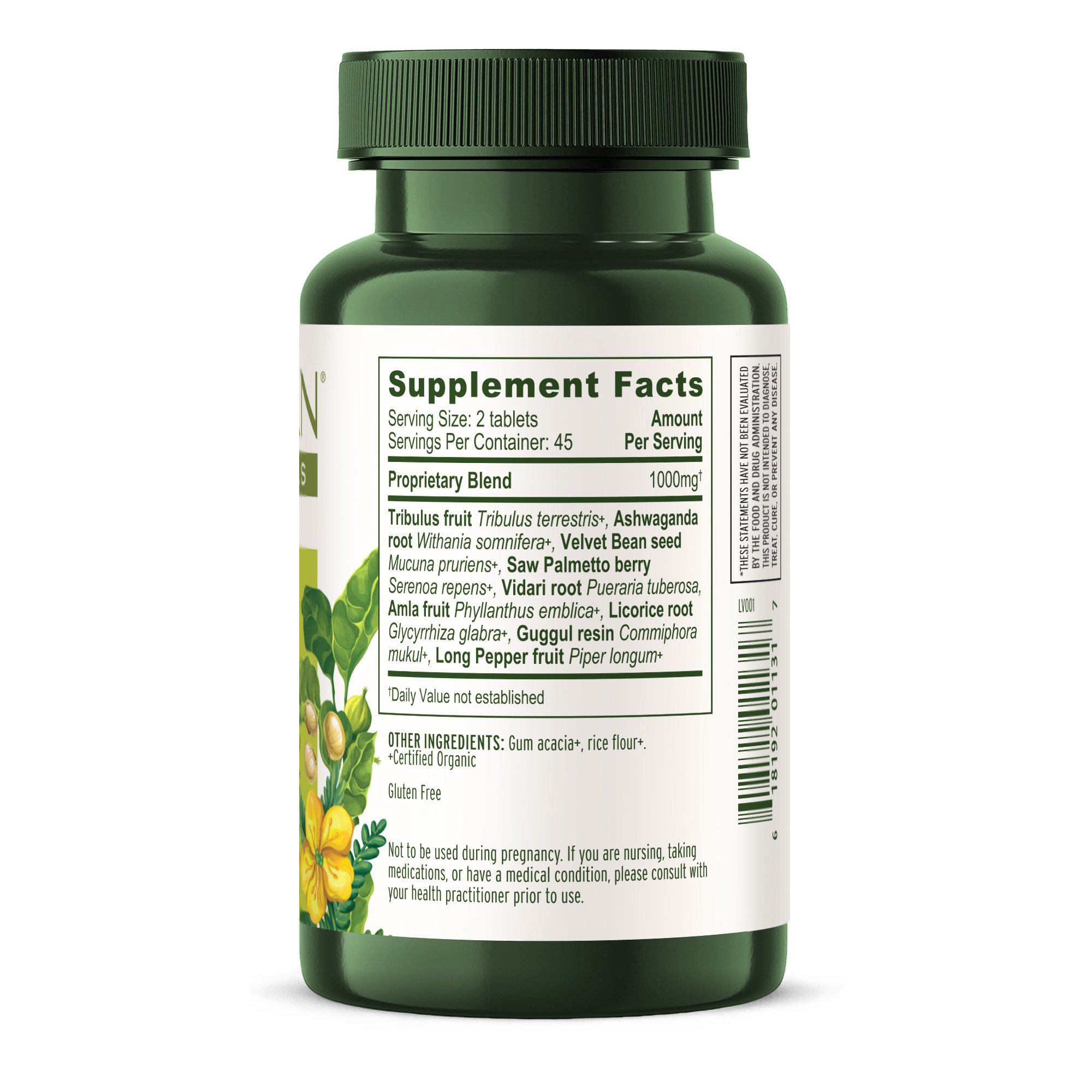 Banyan Botanicals Men’s Support Tablets – With Organic Gokshura (Tribulus Terrestris), Mucuna & Ashwagandha Root to Support Reproductive Health*  – 90 Tablets – Non GMO Sustainably Sourced Vegan