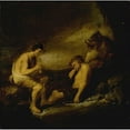 thumbnail image 2 of Benjamin Gerritsz. Cuyp 12x12 Gold Ornate Wood Frame and Double Matted Museum Art Print Titled - Argus, Mercury and Io, 2 of 4